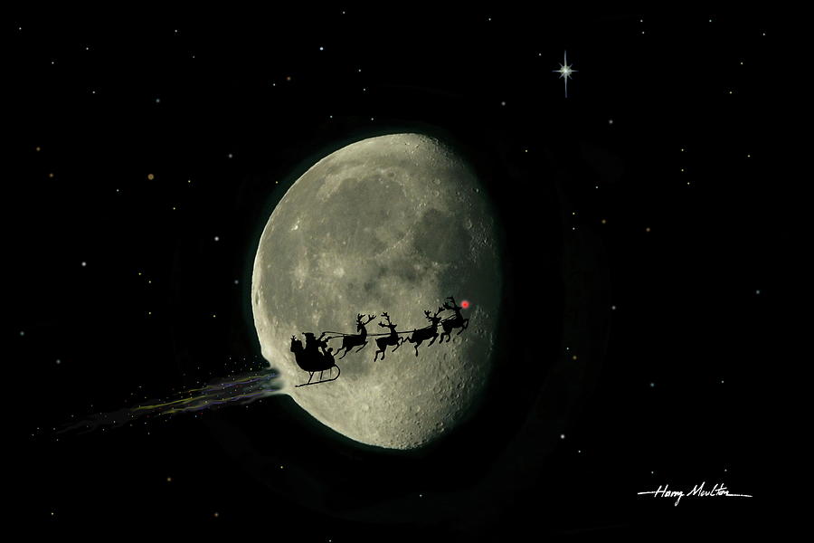 There Goes Santa Photograph by Harry Moulton