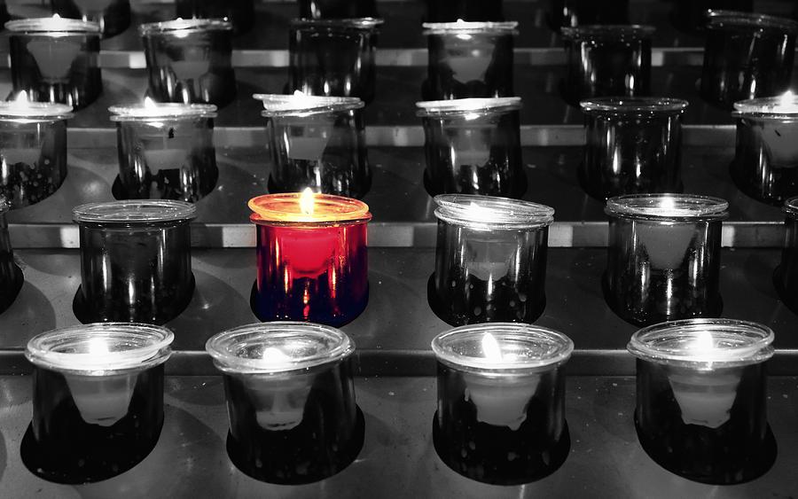 There Is A Light That Never Goes Out - Selective Color Photograph by Joseph Skompski