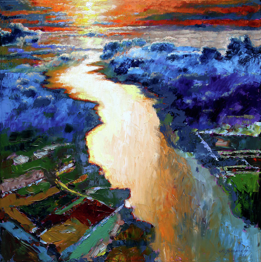 There Is A River That Flows From Deep Within Painting by John Lautermilch