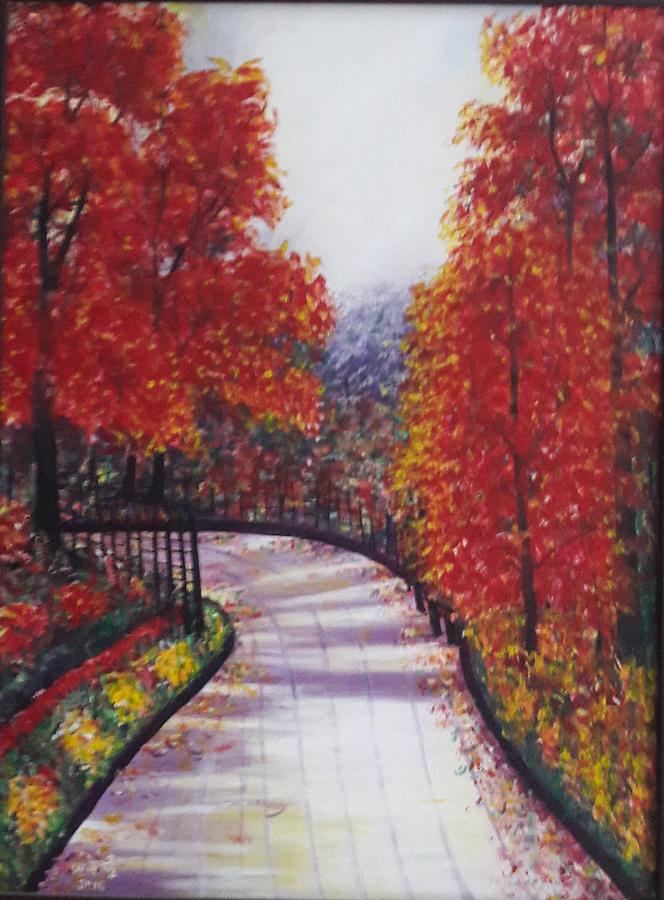 There Is Always A Bright Road Ahead Painting By Usha Rai