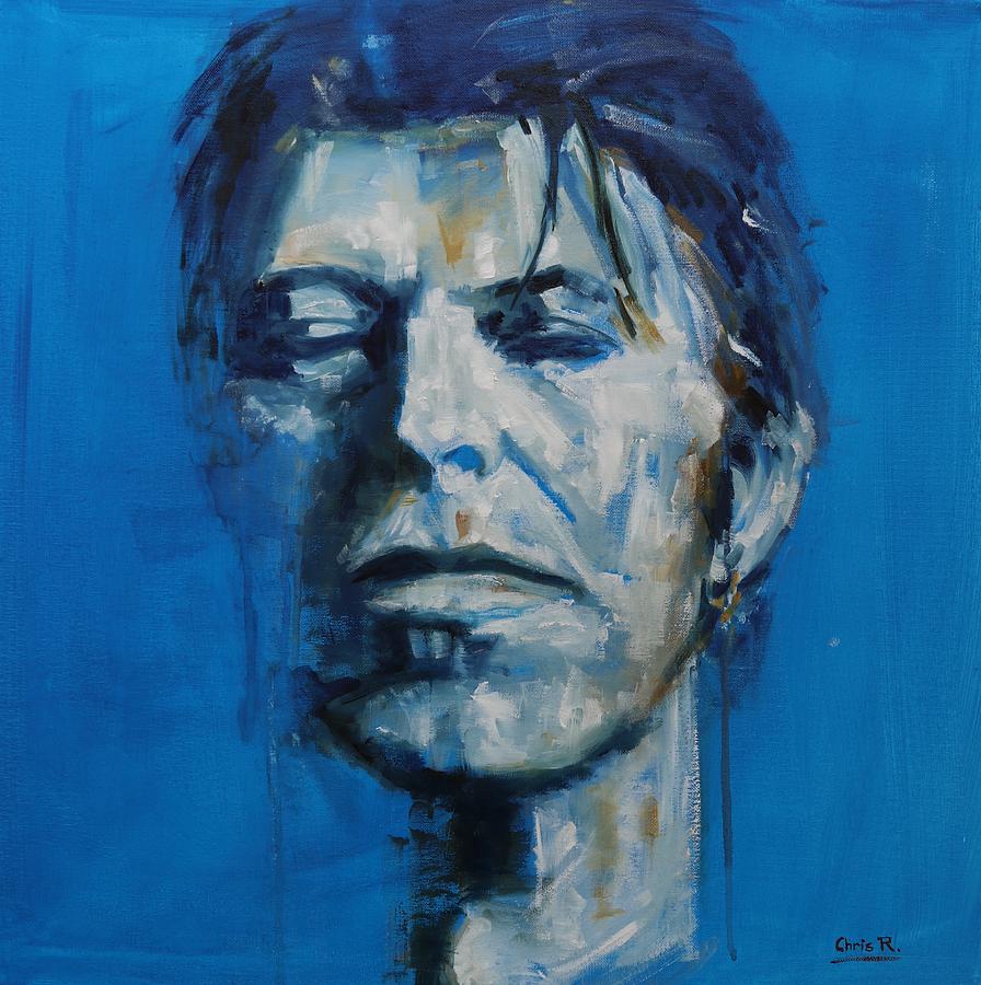 There s a Starman Waiting in the Sky Painting by Christel Roelandt