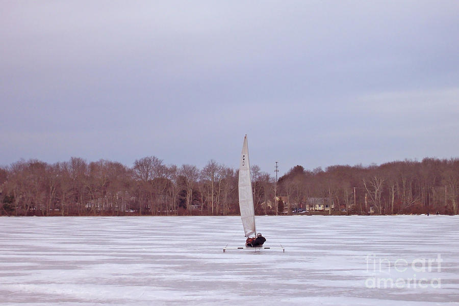 Winter Photograph - There She Blows by Mary Ann Weger