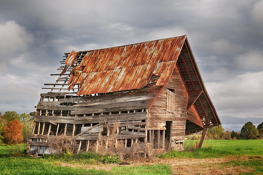 There Was A Crooked Barn Photograph by Kim Hojnacki