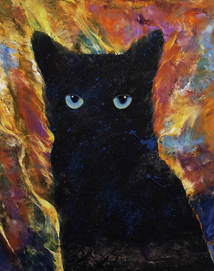 Little Ninja Painting by Michael Creese