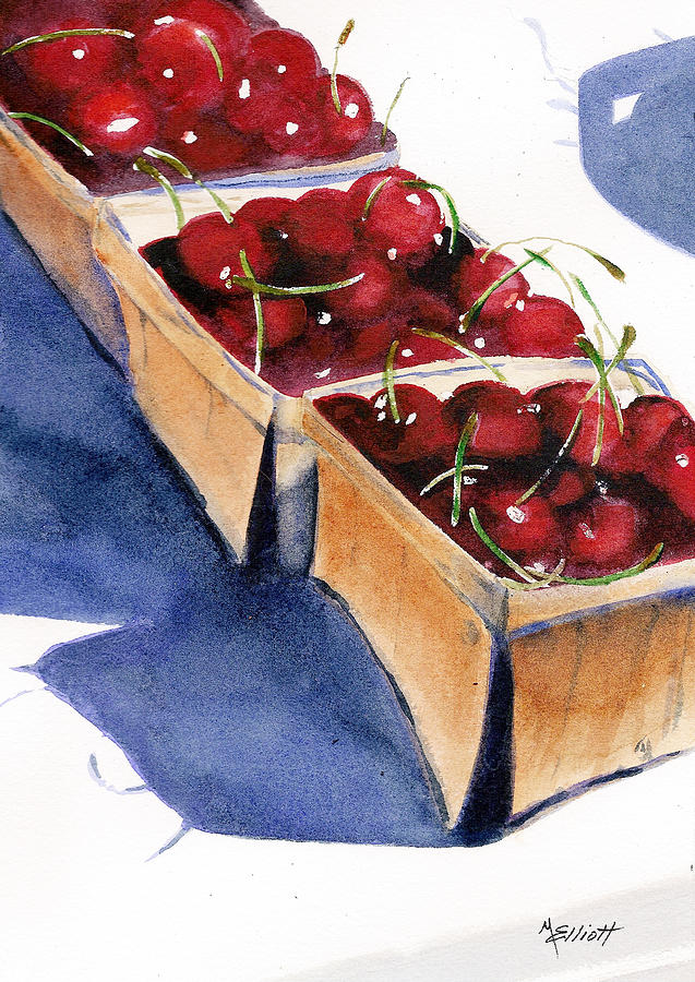 Fruit Painting - Theres a Pie Awaiting by Marsha Elliott