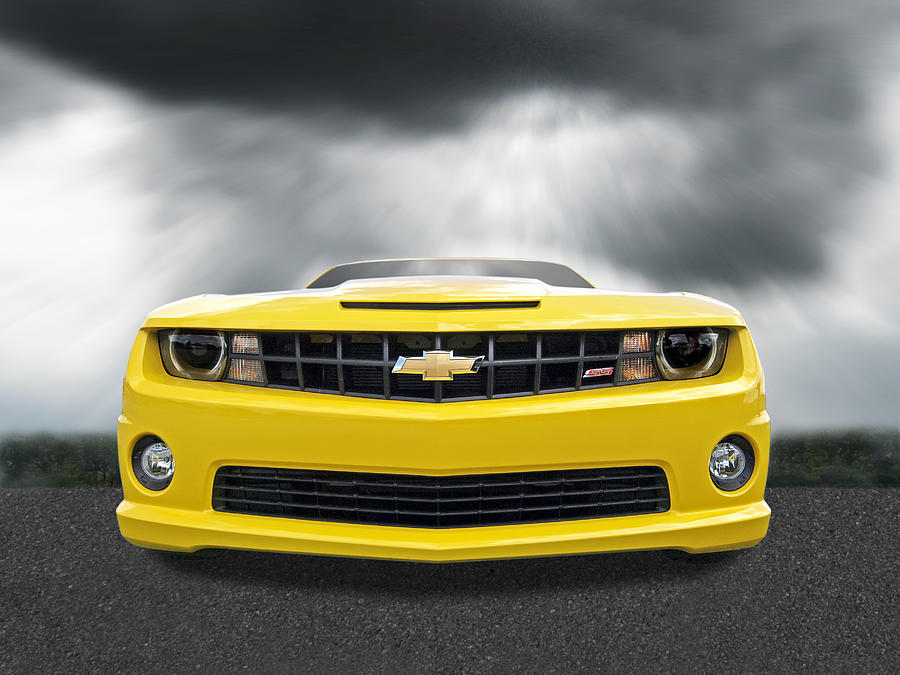 Theres a Storm Coming - Camaro SS Photograph by Gill Billington