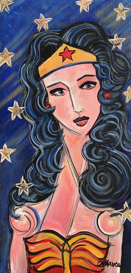Theres a Wonder Woman in Us All Painting by Laurie Maves ART