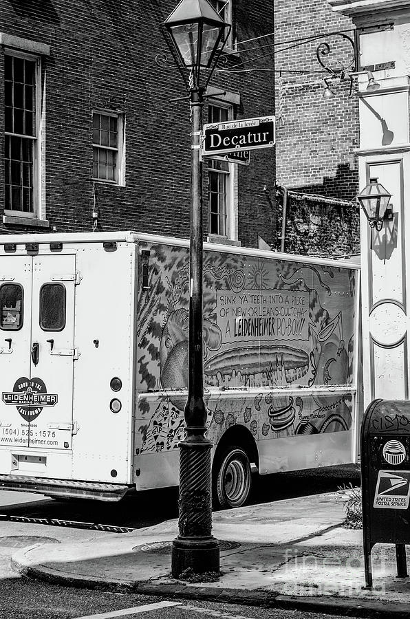 There Goes that Leidenheimer Truck Again - NOLA BW Photograph by Kathleen K Parker