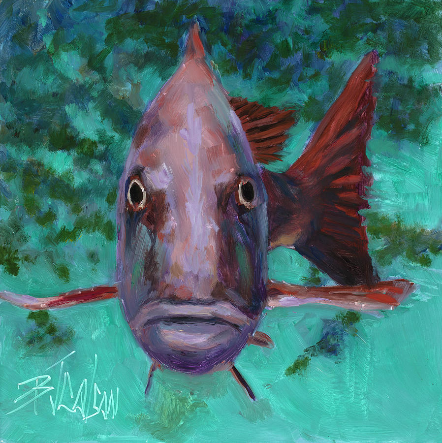 Theres Something Fishy Going on Here Painting by Billie Colson