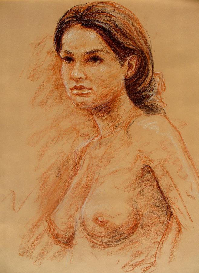 Nude Drawing - Theresa by Jammie Williams