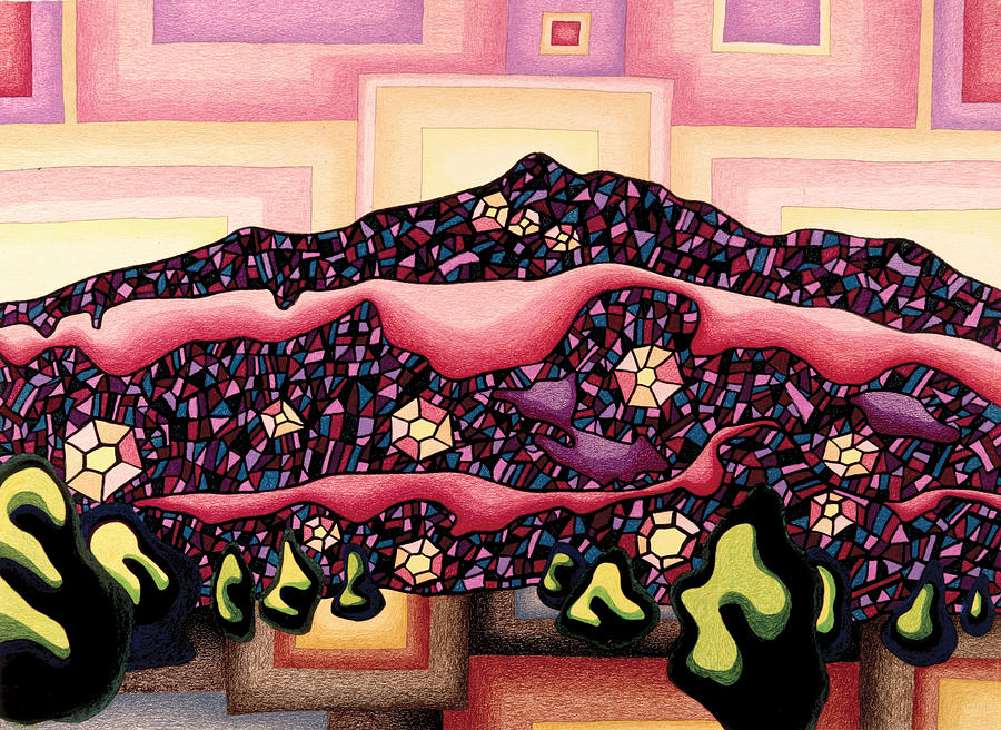 Mystical Mixed Media - Theta Frequency by Dale Beckman Mystical Mixed Media - Theta Frequency by Dale Beckman