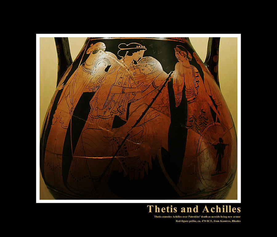 Winslow Homer Digital Art - Thetis Consoles Achilles Over The Death Of Patroklos by Kathleen Vail