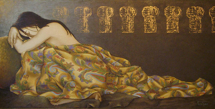 Thetis Painting - Thetis- The Dream by Sobobak Thetis Painting - Thetis- The Dream by Sobobak