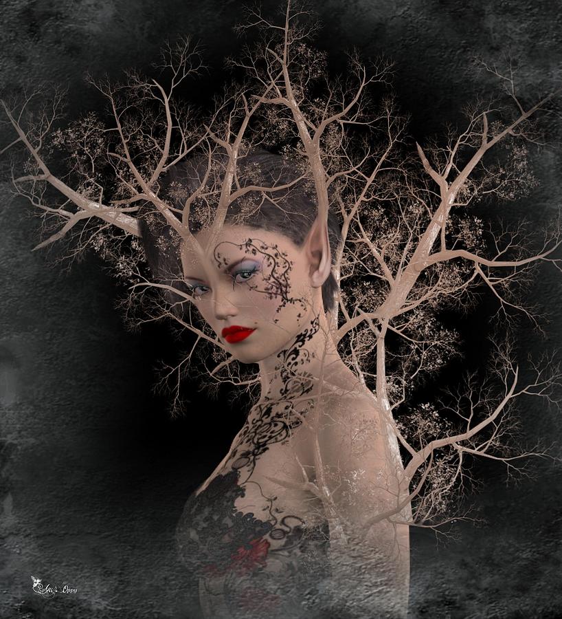 The Tree Nymph Digital Art by Ali Oppy