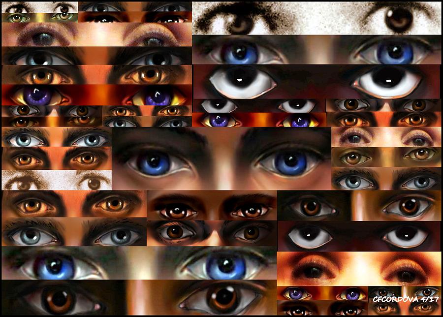 They Are Watching Us -1 Digital Art by Carmen Cordova
