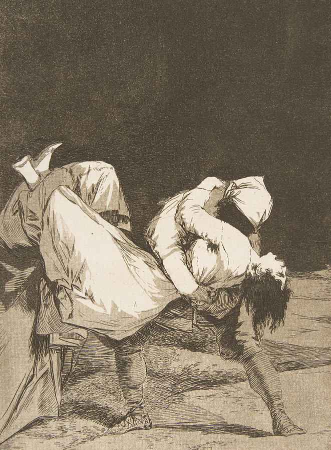 They carried her off Relief by Francisco Goya