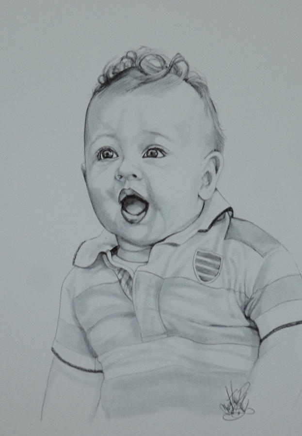 They Grow So Fast Drawing by Cheryl Poland