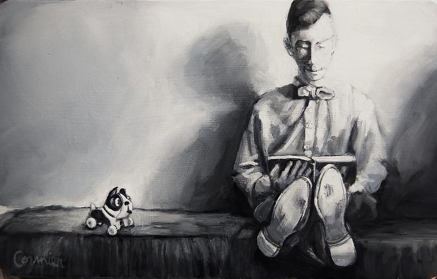 Toy Painting - He and Barky Had Been Best Friends for Years by Jean Cormier