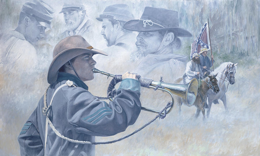 Civil War Painting - They Just Fade Away by Linda Eades Blackburn