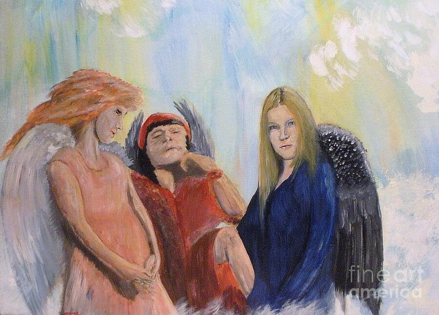 They Talk Of Man Painting by J Bauer They Talk Of Man Painting by J Bauer