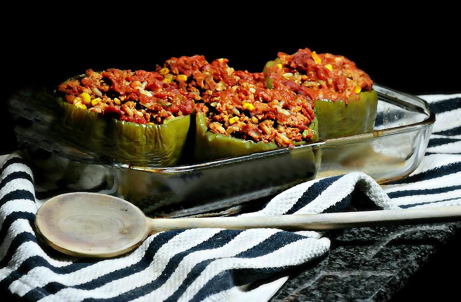Stuffed Green Peppers Photograph by Diana Angstadt