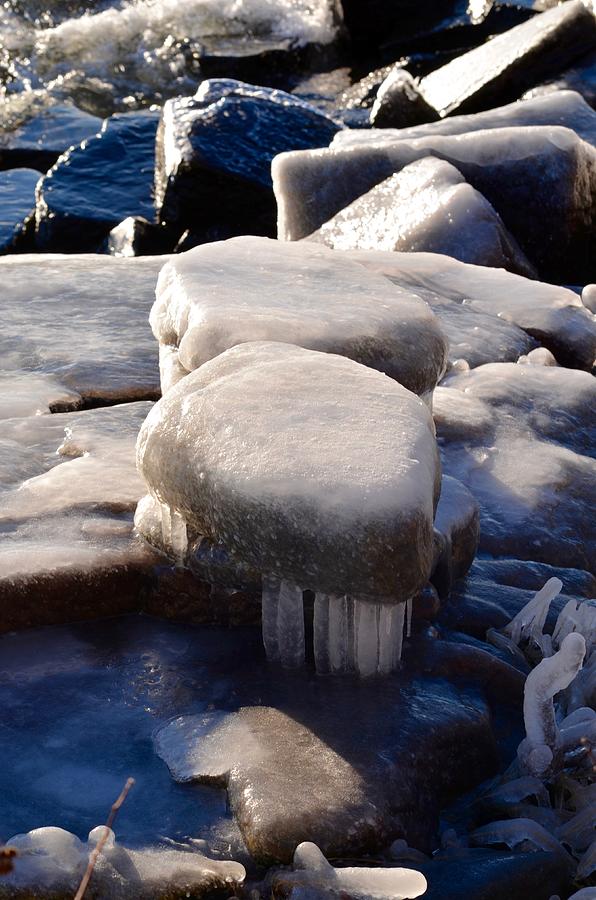 Thick Ledge Rock Ice Photograph by Hella Buchheim