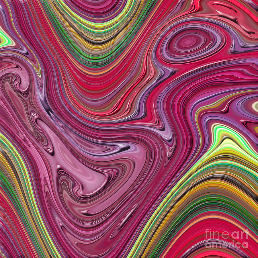 Thick Paint Abstract Digital Art by Melissa A Benson