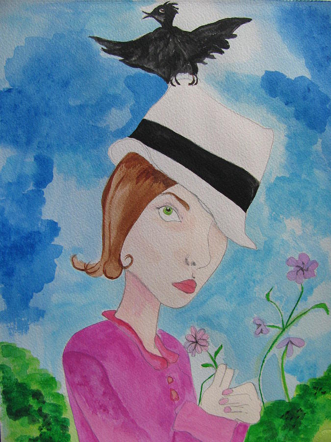 Thief of Hats Painting by Lindie Racz