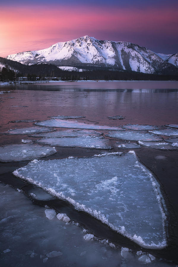 Winter Photograph - Thin Ice by BJ Stockton