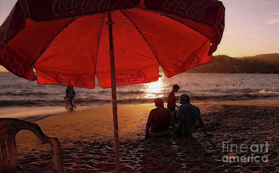 Umbrella Photograph - Things Go Better With Coke by John Kolenberg