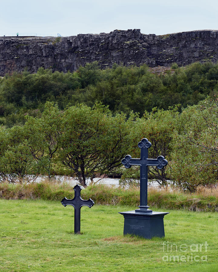 Thingvellir Church Cemetery, Iceland Photograph by Catherine Sherman