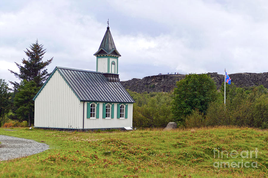 Thingvellir Church, Iceland Photograph by Catherine Sherman