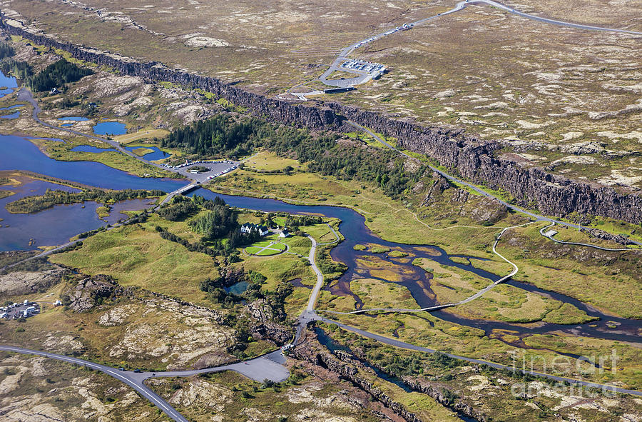 Nature Photograph - Thingvellir in Iceland by Agusta Gudrun  Olafsdottir