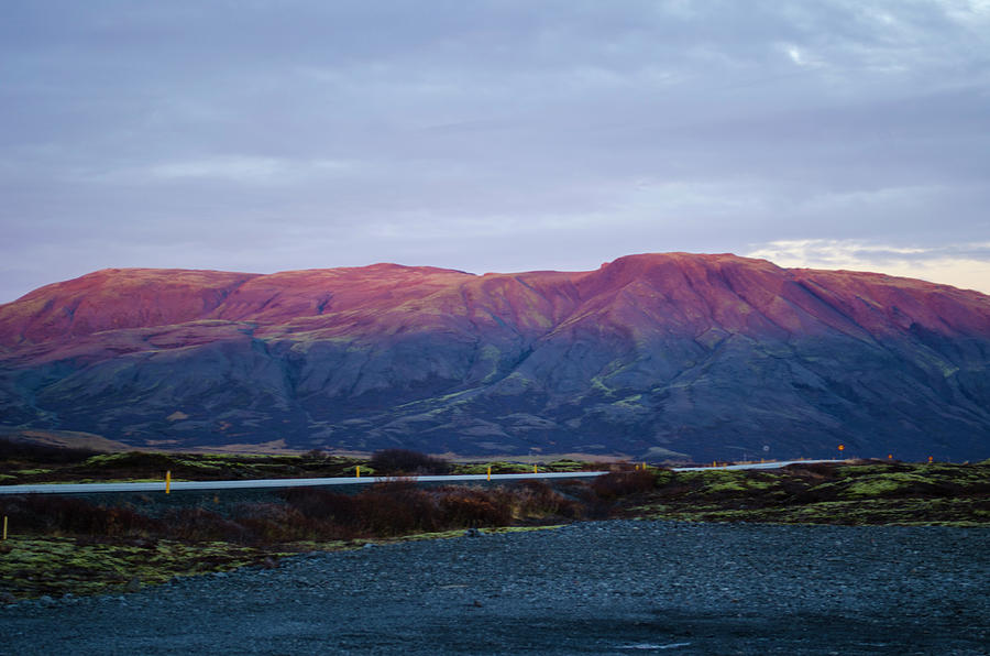 Thingvellir Mountains at Sunset Photograph by Deborah Smolinske