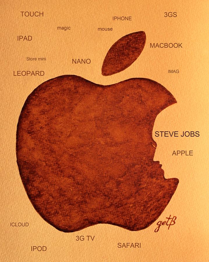Think Different Steve Jobs 2 Painting by Georgeta  Blanaru
