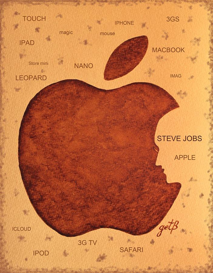 Think Different Steve Jobs  Painting by Georgeta  Blanaru