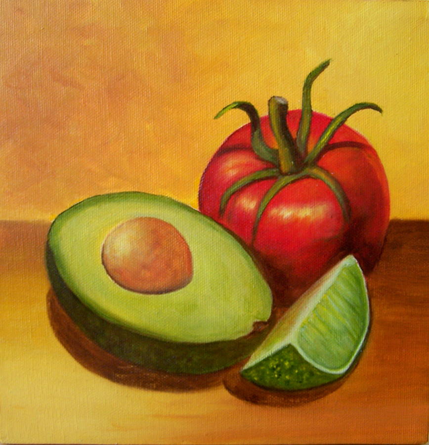 Think Guacamole - SOLD Painting by Susan Dehlinger