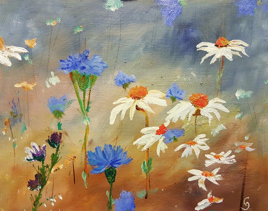 Think Spring Painting by Cheryl Nancy Ann Gordon