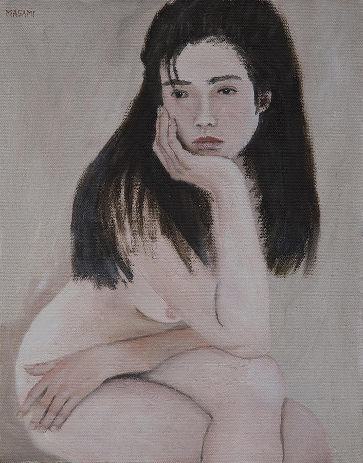 Thinker Painting by Masami Iida