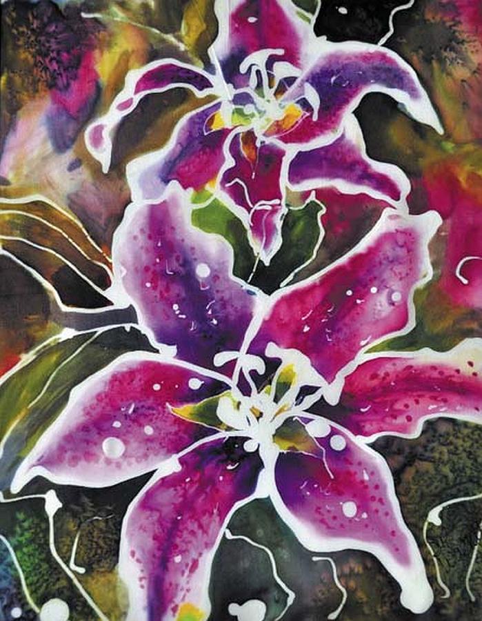 Thinking About Lilies Painting By Sue Wachter - Fine Art America