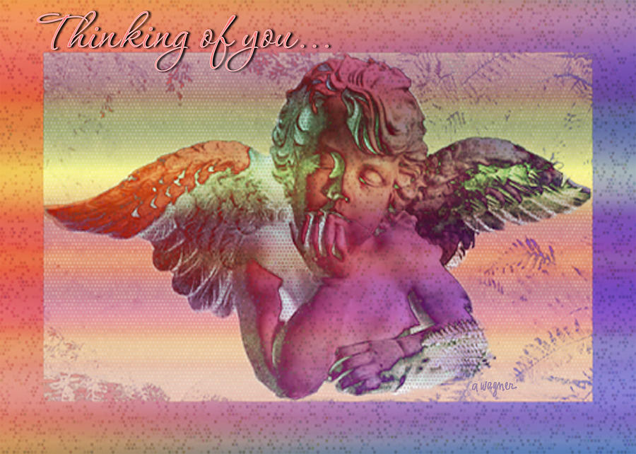 Thinking Of You Card Digital Art by Arline Wagner