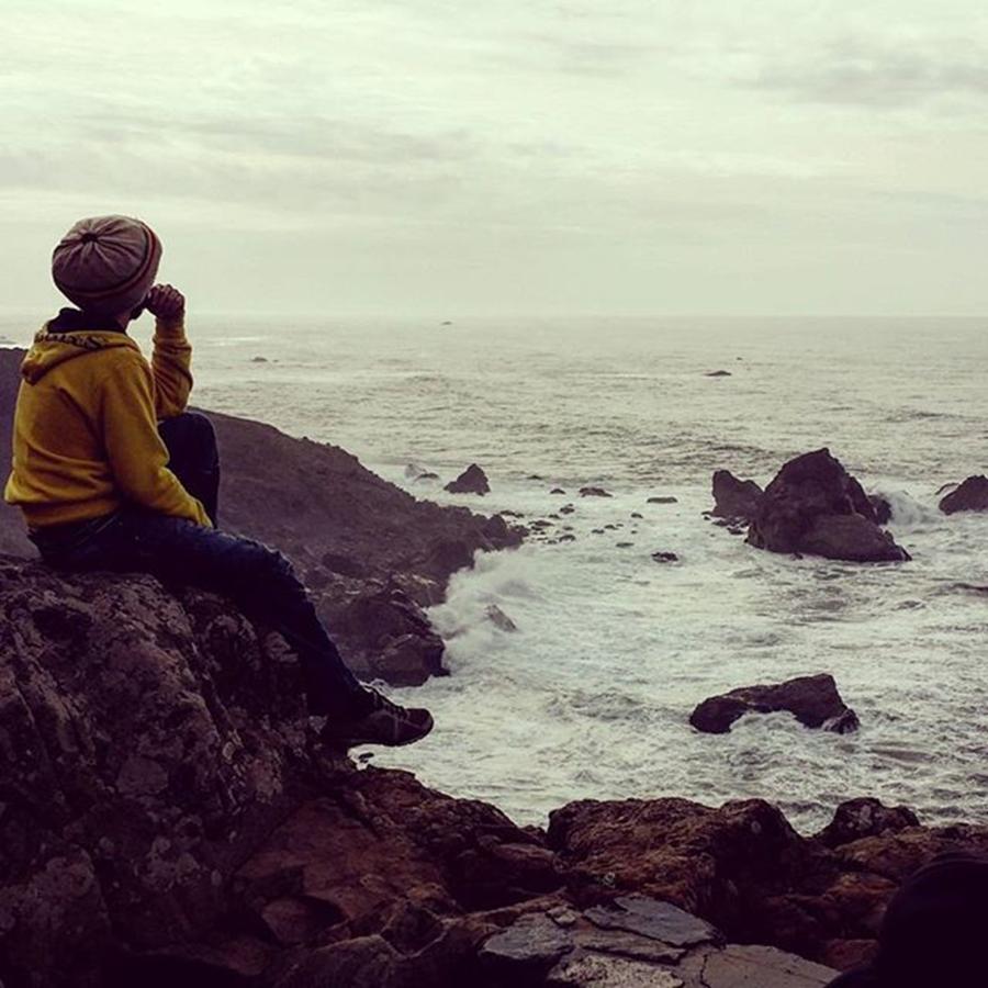California Photograph - #thinking #rocks #ocean #view by Image Creative Media