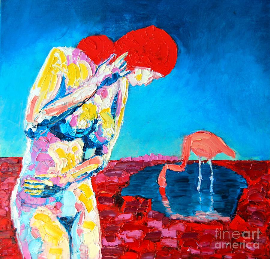 Thinking woman Painting by Ana Maria Edulescu