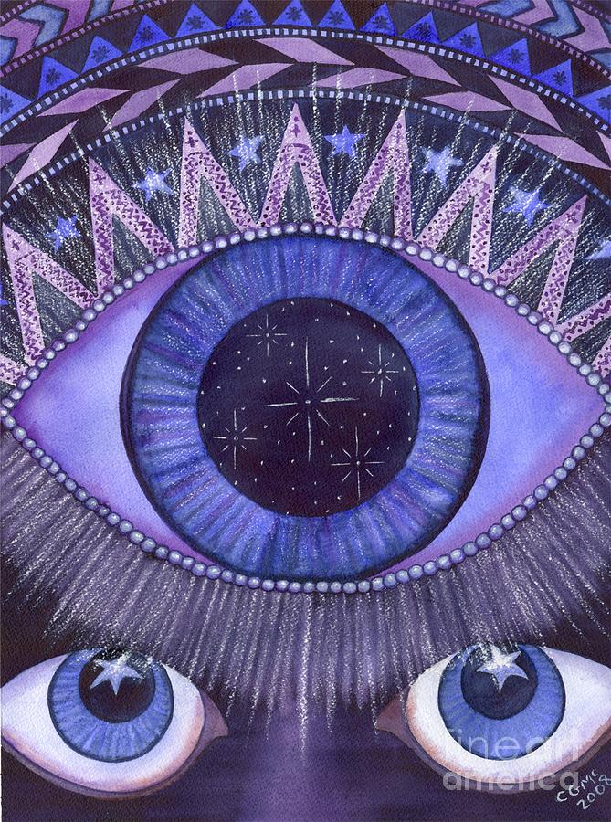 Chakra Painting - Third Eye Chakra by Catherine G McElroy