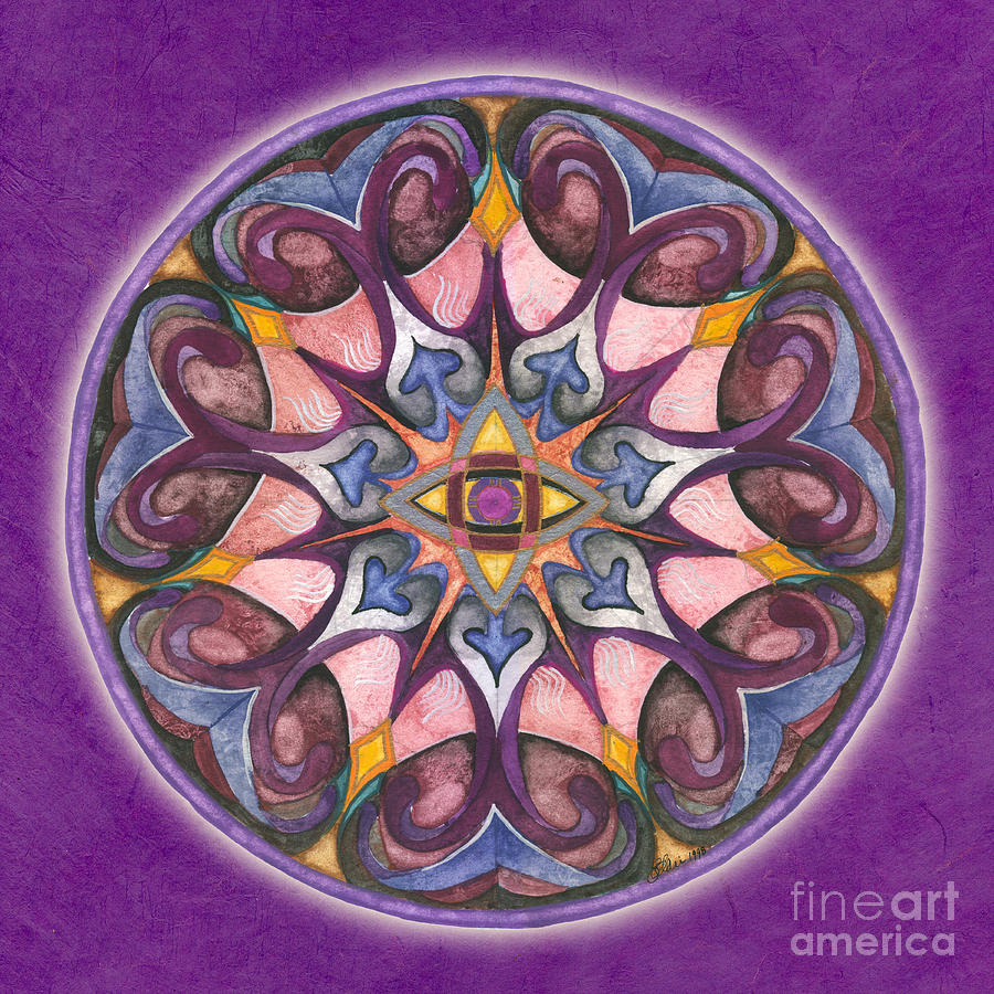 Third Eye Mandala Painting by Jo Thomas Blaine Third Eye Mandala Painting by Jo Thomas Blaine