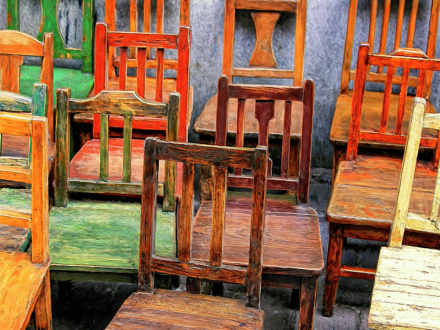 Thirteen Chairs Painting by Dominic Piperata