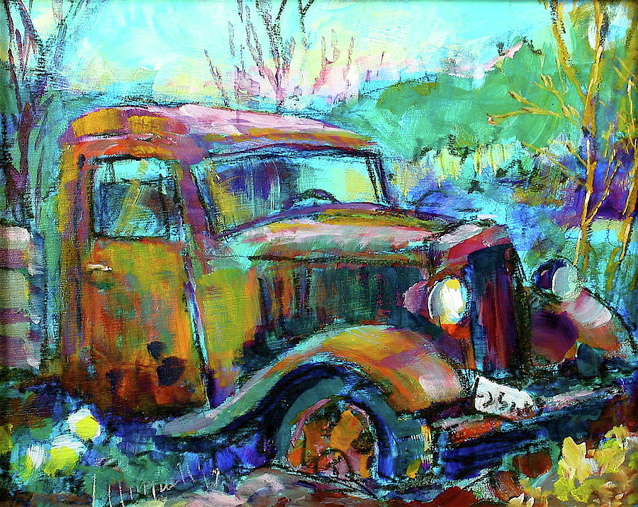 Thirty-Four Ford Painting by Les Leffingwell