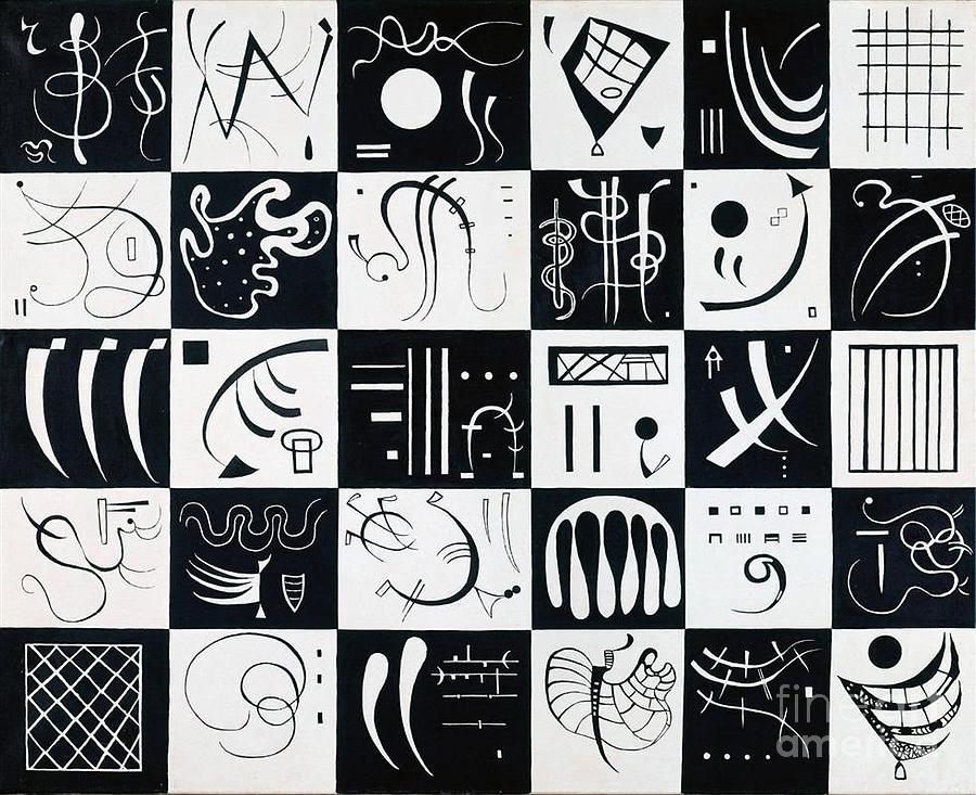 black and white kandinsky