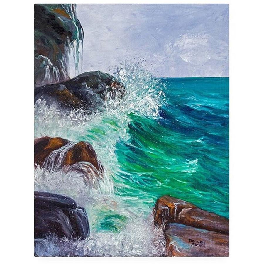 Maui Photograph - This 11x14 Oil Painting waves On by Darice Machel McGuire