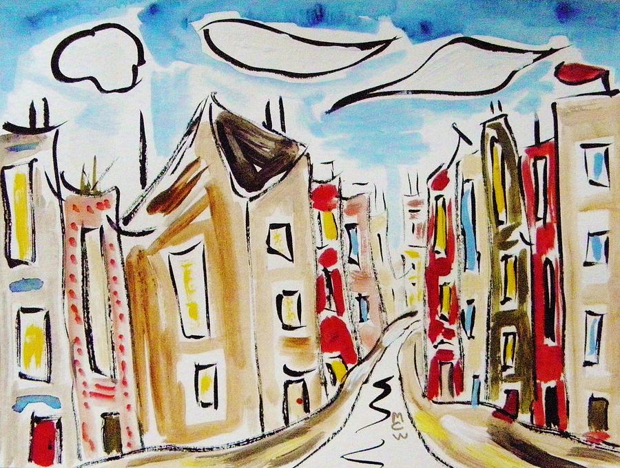 This City Made in USA Painting by Mary Carol Williams
